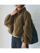 【コカ/COCA】のボアハーフジップブルゾン 人気、トレンドファッション・服の通販 founy(ファニー) ファッション Fashion レディースファッション WOMEN アウター Coat Outerwear ブルゾン Blouson/Jackets thumbnail Camel|ID: prp329100004213540 ipo3291000000029221300