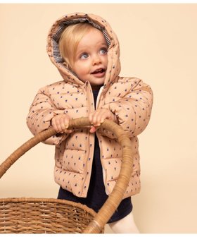 【プチバトー/PETIT BATEAU / KIDS】の中綿入りジャケット 人気、トレンドファッション・服の通販 founy(ファニー) ファッション Fashion キッズファッション KIDS アウター Coat Outerwear /Kids ジャケット Jacket フラワー Flower プリント Print 冬 Winter 軽量 Lightweight |ID:prp329100004213852