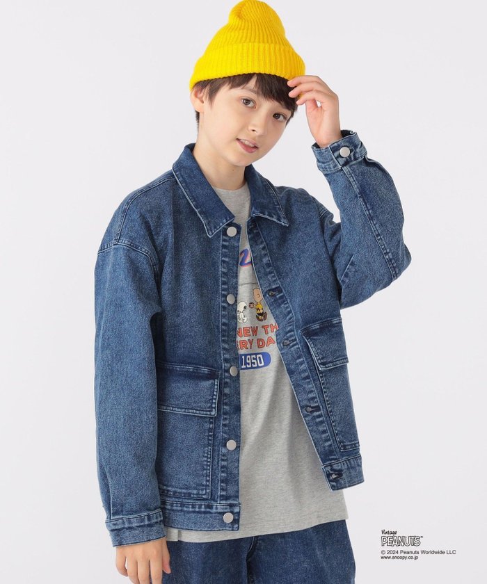 【シップス/SHIPS / KIDS】のSHIPS KIDS 140~160cm / ジャージー ライク デニム ジャケット インテリア・キッズ・メンズ・レディースファッション・服の通販 founy(ファニー) https://founy.com/ ファッション Fashion キッズファッション KIDS アウター Coat Outerwear /Kids おすすめ Recommend シンプル Simple ジャケット Jacket ジャージー Jersey ストレッチ Stretch セットアップ Set Up デニム Denim フロント Front ボトム Bottom ポケット Pocket 軽量 Lightweight |ID: prp329100004213902 ipo3291000000029530720