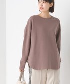 【その他のブランド/Other】のリップルダブルフェイス 裾ラウンド長袖Tシャツ 032-モカ|ID: prp329100004213913 ipo3291000000029985366