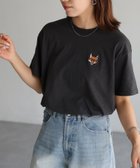 【リベリー/Riberry】のめがねキツネ胸刺繍半袖Tシャツ/綿100%Tシャツ 人気、トレンドファッション・服の通販 founy(ファニー) ファッション Fashion レディースファッション WOMEN トップス・カットソー Tops/Tshirt シャツ/ブラウス Shirts/Blouses ロング / Tシャツ T-Shirts S/S・春夏 Ss・Spring/Summer カーゴパンツ Cargo Pants コンパクト Compact シンプル Simple スラックス Slacks デニム Denim ワンポイント One Point 半袖 Short Sleeve 夏 Summer 春 Spring thumbnail チャコールグレー|ID: prp329100004213917 ipo3291000000029542766