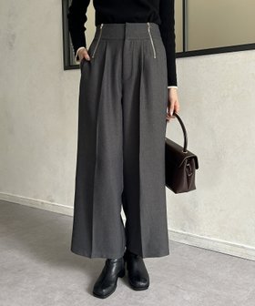 【ゼヴォン/Thevon】のGOLDジップタックパンツ 人気、トレンドファッション・服の通販 founy(ファニー) ファッション Fashion レディースファッション WOMEN パンツ Pants 2024年 2024 2024-2025秋冬・A/W Aw/Autumn/Winter/Fw/Fall/2024-2025 A/W・秋冬 Aw・Autumn/Winter・Fw・Fall-Winter ジップ Zip スウェット Sweat トレンド Trend フロント Front ポケット Pocket ビジネス 仕事 通勤 Business 楽ちん Easy |ID:prp329100004214211