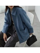 【サマンサモスモス/Samansa Mos2】のシャギージップジャケット 人気、トレンドファッション・服の通販 founy(ファニー) ファッション Fashion レディースファッション WOMEN アウター Coat Outerwear ジャケット Jackets シンプル Simple フロント Front ポケット Pocket 定番 Standard thumbnail ブルー|ID: prp329100004214427 ipo3291000000029227520