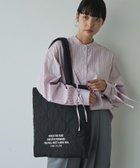 【コーエン/COEN】のロゴ刺繍キルトトートバッグ 人気、トレンドファッション・服の通販 founy(ファニー) ファッション Fashion レディースファッション WOMEN バッグ Bag おすすめ Recommend キルティング Quilting ポケット Pocket thumbnail BLACK|ID: prp329100004214660 ipo3291000000029506189