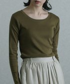 【プールヴー/PourVous】のフライス長袖Tシャツ 人気、トレンドファッション・服の通販 founy(ファニー) ファッション Fashion レディースファッション WOMEN トップス・カットソー Tops/Tshirt シャツ/ブラウス Shirts/Blouses ロング / Tシャツ T-Shirts シンプル Simple 定番 Standard 洗える Washable 長袖 Long Sleeve thumbnail カーキ|ID: prp329100004214757 ipo3291000000029522277