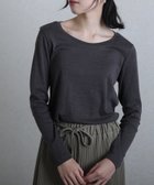 【プールヴー/PourVous】のフライス長袖Tシャツ 人気、トレンドファッション・服の通販 founy(ファニー) ファッション Fashion レディースファッション WOMEN トップス・カットソー Tops/Tshirt シャツ/ブラウス Shirts/Blouses ロング / Tシャツ T-Shirts シンプル Simple 定番 Standard 洗える Washable 長袖 Long Sleeve thumbnail チャコールグレー|ID: prp329100004214757 ipo3291000000029522282