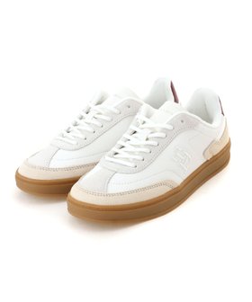 【トミーヒルフィガー/TOMMY HILFIGER】のTH HRTG CRT SNKR LTH Classic Beige 人気、トレンドファッション・服の通販 founy(ファニー) ファッション Fashion レディースファッション WOMEN |ID:prp329100004214817