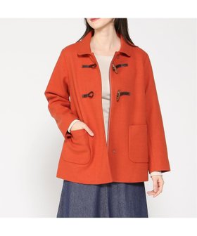 【クロコダイル/CROCODILE】のCROCODILE LADIES/ウールライク ダッフルコート 人気、トレンドファッション・服の通販 founy(ファニー) ファッション Fashion レディースファッション WOMEN アウター Coat Outerwear コート Coats ダッフルコート Duffle Coats オレンジ Orange ダッフルコート Duffel Coat 無地 Plain Color 軽量 Lightweight |ID:prp329100004215316