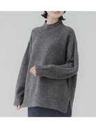 【コカ/COCA】のベーシックバルキーハイネックニット 人気、トレンドファッション・服の通販 founy(ファニー) ファッション Fashion レディースファッション WOMEN トップス・カットソー Tops/Tshirt ニット Knit Tops スリット Slit セーター Sweater ハイネック High Neck ポケット Pocket リラックス Relax thumbnail Charcoal|ID: prp329100004215324 ipo3291000000029234591