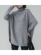 【コカ/COCA】のタートルニットチュニック Gray|ID:prp329100004215327