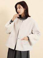 【ヴァン/Vin】のボアカフスノーカラーコート 人気、トレンドファッション・服の通販 founy(ファニー) ファッション Fashion レディースファッション WOMEN アウター Coat Outerwear コート Coats おすすめ Recommend インナー Inner ハイネック High Neck バランス Balance マフラー Scarf ミドル Middle 防寒 Cold Protection thumbnail ベージュ|ID: prp329100004215345 ipo3291000000030120290