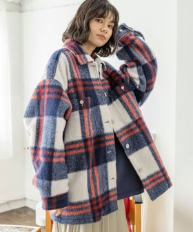 【ニコアンド/niko and】のシャギーチェックジャケット 人気、トレンドファッション・服の通販 founy(ファニー) ファッション Fashion レディースファッション WOMEN アウター Coat Outerwear ジャケット Jackets A/W・秋冬 Aw・Autumn/Winter・Fw・Fall-Winter おすすめ Recommend ウォーム Worm コンパクト Compact ジャケット Jacket チェック Check ワイド Wide 秋 Autumn/Fall |ID:prp329100004215370