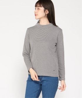 【クロコダイル/CROCODILE】のCROCODILE LADIES/千鳥柄ハイネックカットソー 人気、トレンドファッション・服の通販 founy(ファニー) ファッション Fashion レディースファッション WOMEN トップス・カットソー Tops/Tshirt カットソー Cut and Sewn カットソー Cut And Sew ジャカード Jacquard |ID:prp329100004215902