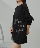 【パルグループ/PAL GROUP】の【RAY CASSIN】刺繍ルーズロンTシャツ 人気、トレンドファッション・服の通販 founy(ファニー) ファッション Fashion レディースファッション WOMEN トップス・カットソー Tops/Tshirt シャツ/ブラウス Shirts/Blouses ロング / Tシャツ T-Shirts シンプル Simple ジャケット Jacket ルーズ Loose ロング Long thumbnail ブラック|ID: prp329100004215915 ipo3291000000029403884