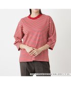 【レリアンプラスハウス/Leilian PLUS HOUSE】のカットソー 人気、トレンドファッション・服の通販 founy(ファニー) ファッション Fashion レディースファッション WOMEN トップス・カットソー Tops/Tshirt カットソー Cut and Sewn カットソー Cut And Sew シンプル Simple スタイリッシュ Stylish ボーダー Border リラックス Relax thumbnail レッド|ID: prp329100004215938 ipo3291000000029456940