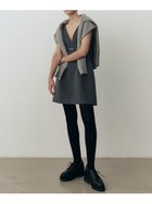 【スナイデル/SNIDEL】のデザインミニワンピース 人気、トレンドファッション・服の通販 founy(ファニー) ファッション Fashion レディースファッション WOMEN ワンピース Dress ウェーブ Wave カットソー Cut And Sew タイツ Tights チェック Check ツイル Twill ビスチェ Bustier フィット Fit ポケット Pocket おすすめ Recommend thumbnail GRY[006]|ID: prp329100004215962 ipo3291000000029241660