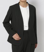 【グローバルワーク/GLOBAL WORK】のウツクシルエットノーカラージャケット/133613 人気、トレンドファッション・服の通販 founy(ファニー) ファッション Fashion レディースファッション WOMEN アウター Coat Outerwear ジャケット Jackets ノーカラージャケット No Collar Leather Jackets ジャケット Jacket ダブル Double ワイド Wide thumbnail ブラック09|ID: prp329100004216704 ipo3291000000029247373