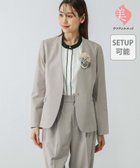 【グローバルワーク/GLOBAL WORK】のウツクシルエットノーカラージャケット/133613 グレージュ11|ID:prp329100004216704