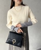 【ゼヴォン/Thevon】の袖先配色リブニット 人気、トレンドファッション・服の通販 founy(ファニー) ファッション Fashion レディースファッション WOMEN トップス・カットソー Tops/Tshirt ニット Knit Tops 2024年 2024 2024-2025秋冬・A/W Aw/Autumn/Winter/Fw/Fall/2024-2025 A/W・秋冬 Aw・Autumn/Winter・Fw・Fall-Winter シンプル Simple スラックス Slacks デニム Denim ハイネック High Neck フィット Fit マーメイド Mermaid リブニット Rib Knit thumbnail アイボリー|ID: prp329100004217051 ipo3291000000029523897