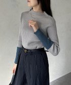 【ゼヴォン/Thevon】の袖先配色リブニット 人気、トレンドファッション・服の通販 founy(ファニー) ファッション Fashion レディースファッション WOMEN トップス・カットソー Tops/Tshirt ニット Knit Tops 2024年 2024 2024-2025秋冬・A/W Aw/Autumn/Winter/Fw/Fall/2024-2025 A/W・秋冬 Aw・Autumn/Winter・Fw・Fall-Winter シンプル Simple スラックス Slacks デニム Denim ハイネック High Neck フィット Fit マーメイド Mermaid リブニット Rib Knit thumbnail グレー|ID: prp329100004217051 ipo3291000000029523898