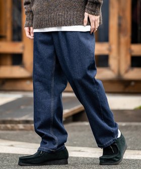 【ロッキーモンロー/Rocky Monroe】のルーズシルエットワイドデニムパンツ 人気、トレンドファッション・服の通販 founy(ファニー) ファッション Fashion レディースファッション WOMEN パンツ Pants デニムパンツ Denim Pants テーパード Tapered デニム Denim リラックス Relax ロング Long |ID:prp329100004217243