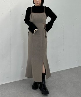 【アルシーヴ/archives】のパイピングマーメイドキャミワンピース 人気、トレンドファッション・服の通販 founy(ファニー) ファッション Fashion レディースファッション WOMEN ワンピース Dress キャミワンピース No Sleeve Dresses A/W・秋冬 Aw・Autumn/Winter・Fw・Fall-Winter おすすめ Recommend カーディガン Cardigan スリット Slit チェック Check パイピング Piping マーメイド Mermaid リボン Ribbon 秋 Autumn/Fall 羽織 Haori |ID:prp329100004217761