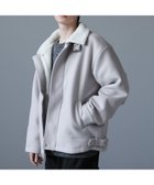 【ザ カジュアル/THE CASUAL / MEN】のビッグシルエット裏ボアメルトン2wayショートブルゾン 人気、トレンドファッション・服の通販 founy(ファニー) ファッション Fashion メンズファッション MEN おすすめ Recommend インナー Inner ショート Short スウェット Sweat スラックス Slacks デニム Denim トレンド Trend ハイネック High Neck ビッグ Big フロント Front ブルゾン Blouson ボトム Bottom メルトン Melton ワイド Wide 冬 Winter 防寒 Cold Protection thumbnail ライトグレー|ID: prp329100004217792 ipo3291000000029565525