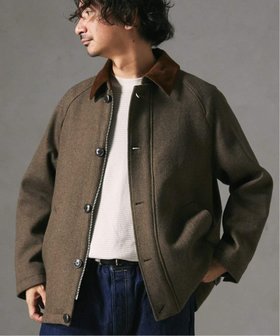 【ジャーナルスタンダード レリューム/JOURNAL STANDARD relume / MEN】のHIGH LAND WOOL ハンティング ショートブルゾン 人気、トレンドファッション・服の通販 founy(ファニー) ファッション Fashion メンズファッション MEN コーデュロイ Corduroy ショート Short ジャケット Jacket スリット Slit スリーブ Sleeve パーカー Hoodie フロント Front ブルゾン Blouson |ID:prp329100004218051