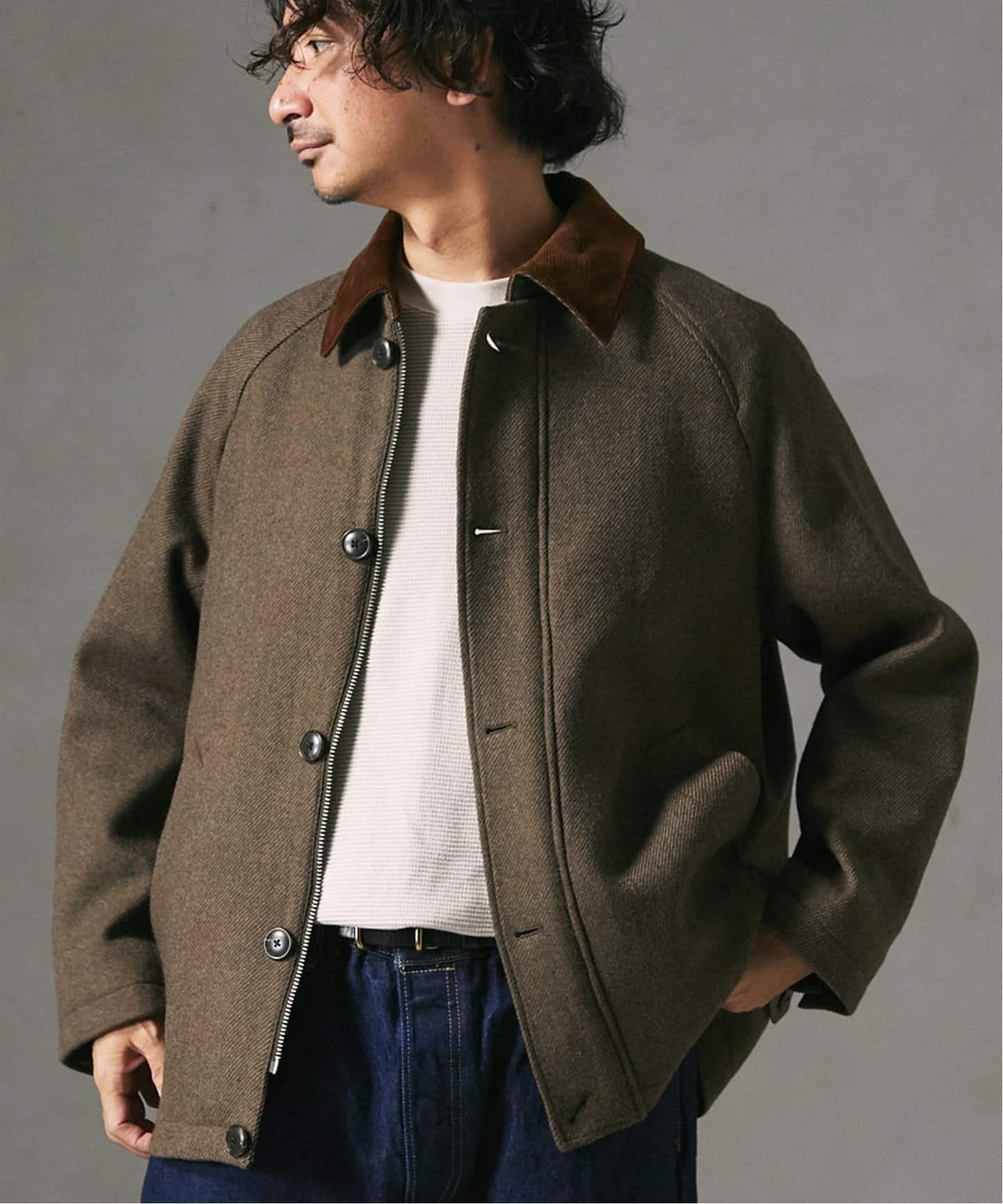 【ジャーナルスタンダード レリューム/JOURNAL STANDARD relume / MEN】のHIGH LAND WOOL ハンティング ショートブルゾン 人気、トレンドファッション・服の通販 founy(ファニー) 　ファッション　Fashion　メンズファッション　MEN　コーデュロイ　Corduroy　ショート　Short　ジャケット　Jacket　スリット　Slit　スリーブ　Sleeve　パーカー　Hoodie　フロント　Front　ブルゾン　Blouson　 other-1|ID: prp329100004218051 ipo3291000000029508374