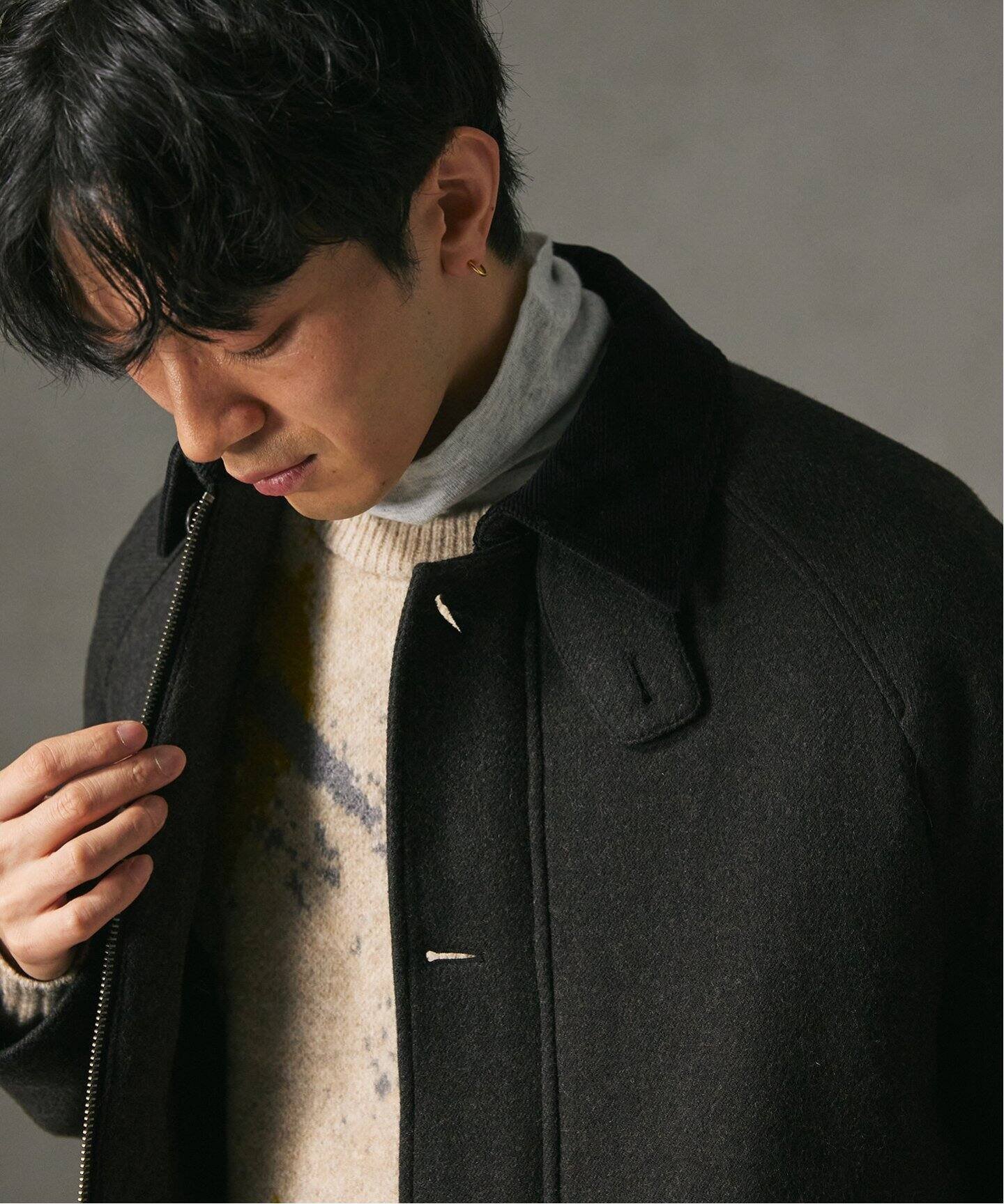 【ジャーナルスタンダード レリューム/JOURNAL STANDARD relume / MEN】のHIGH LAND WOOL ハンティング ショートブルゾン インテリア・キッズ・メンズ・レディースファッション・服の通販 founy(ファニー) 　ファッション　Fashion　メンズファッション　MEN　コーデュロイ　Corduroy　ショート　Short　ジャケット　Jacket　スリット　Slit　スリーブ　Sleeve　パーカー　Hoodie　フロント　Front　ブルゾン　Blouson　グレーA|ID: prp329100004218051 ipo3291000000029508380