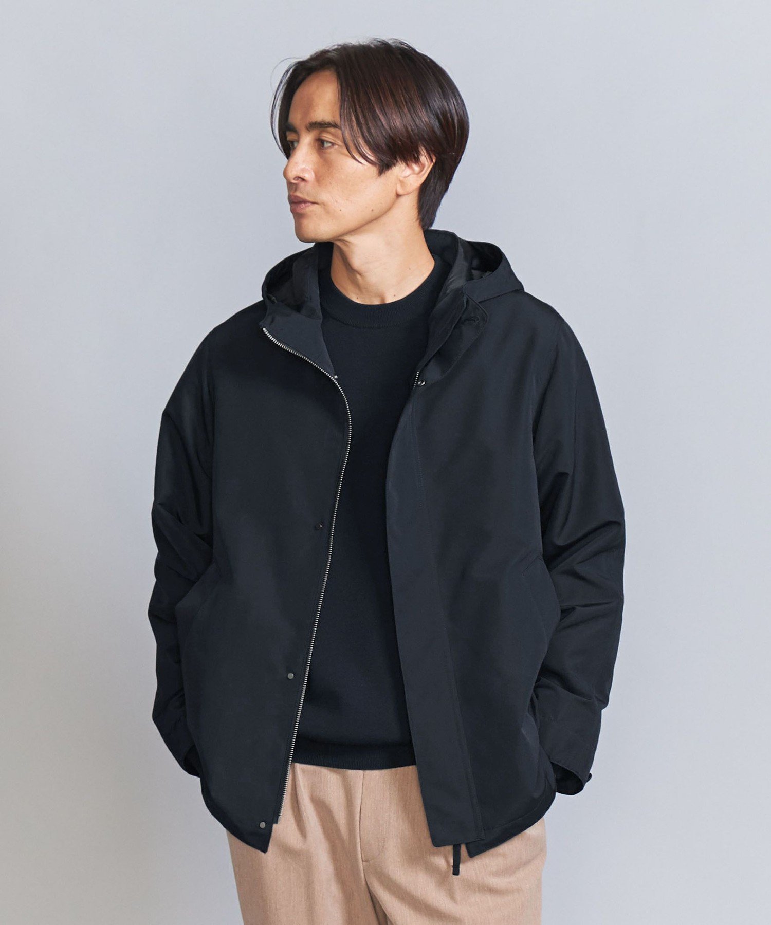 【ビューティ&ユース ユナイテッドアローズ/BEAUTY&YOUTH / UNITED ARROWS / MEN】のナバル フーディ ブルゾン -撥水機能- インテリア・キッズ・メンズ・レディースファッション・服の通販 founy(ファニー) 　ファッション　Fashion　メンズファッション　MEN　スタイリッシュ　Stylish　スタンダード　Standard　スニーカー　Sneakers　スポーティ　Sporty　スマート　Smart　スラックス　Slacks　ドット　Dot　定番　Standard　パーカー　Hoodie　フィット　Fit　フラップ　Flap　ブルゾン　Blouson　ポケット　Pocket　別注　Special Order　エレガント 上品　Elegant　NAVY|ID: prp329100004218479 ipo3291000000029540100