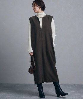 【ピエロ/Pierrot】 RASW キーネックショルダータックジャンパースカート人気、トレンドファッション・服の通販 founy(ファニー) ファッション Fashion レディースファッション WOMEN スカート Skirt インナー Inner シンプル Simple スリット Slit フロント Front エレガント 上品 Elegant |ID:prp329100004221667