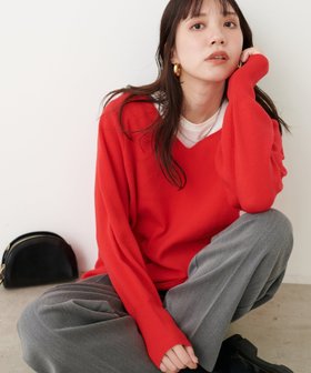 【ナチュラルクチュール/natural couture】の【ako】骨ストさんのVネックニット 人気、トレンドファッション・服の通販 founy(ファニー) ファッション Fashion レディースファッション WOMEN トップス・カットソー Tops/Tshirt ニット Knit Tops Vネック V-Neck オレンジ Orange ショルダー Shoulder ストレート Straight スラックス Slacks デコルテ Decolletage デニム Denim フィット Fit ベーシック Basic ボトム Bottom ラウンド Round リブニット Rib Knit ルーズ Loose おすすめ Recommend 2024年 2024 2024-2025秋冬・A/W Aw/Autumn/Winter/Fw/Fall/2024-2025 |ID:prp329100004221793