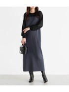 【ヴァン/Vin】のシアースリーブドッキングニットワンピース 人気、トレンドファッション・服の通販 founy(ファニー) ファッション Fashion レディースファッション WOMEN ワンピース Dress ニットワンピース Knit Dresses インナー Inner オケージョン Occasion ストレート Straight スリット Slit ドッキング Docking エレガント 上品 Elegant thumbnail チャコールグレー|ID: prp329100004221849 ipo3291000000029263751