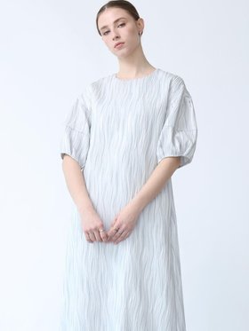 【ラシュッド/LASUD】の木目柄ふくれジャガードワンピース 人気、トレンドファッション・服の通販 founy(ファニー) ファッション Fashion レディースファッション WOMEN ワンピース Dress ウェーブ Wave バランス Balance バルーン Balloon ブライト Bright エレガント 上品 Elegant |ID:prp329100004221896