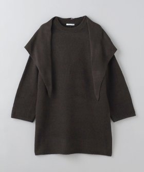 【ビューティ&ユース ユナイテッドアローズ/BEAUTY&YOUTH / UNITED ARROWS】 スカーフコンビ ニット ワンピース人気、トレンドファッション・服の通販 founy(ファニー) ファッション Fashion レディースファッション WOMEN ワンピース Dress ニットワンピース Knit Dresses コンビ Combination スカーフ Scarf メランジ Melange ロング Long |ID:prp329100004221933