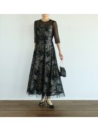 【ヴァン/Vin】のボタニカル刺繍チュールドレス 人気、トレンドファッション・服の通販 founy(ファニー) ファッション Fashion レディースファッション WOMEN ワンピース Dress ドレス Party Dresses チュール Tulle ドレス Dress ボタニカル Botanical レース Race エレガント 上品 Elegant 切替 Switching thumbnail ブラック|ID: prp329100004221961 ipo3291000000029835057