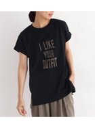 【ラシュッド/LASUD】のロゴデザインTシャツ 人気、トレンドファッション・服の通販 founy(ファニー) ファッション Fashion レディースファッション WOMEN トップス・カットソー Tops/Tshirt シャツ/ブラウス Shirts/Blouses ロング / Tシャツ T-Shirts おすすめ Recommend コンパクト Compact ボトム Bottom thumbnail ブラック|ID: prp329100004222101 ipo3291000000029265373