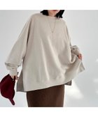 【ドゥ アルシーヴ/Doux archives】の裏起毛スウェットプルオーバー BEIGE|ID: prp329100004222166 ipo3291000000029403365