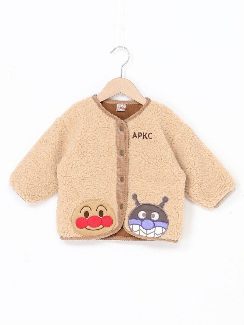 【アンパンマンキッズコレクション/ANPANMAN KIDS COLLECTION / KIDS】のAPKC/ボアアウター インテリア・キッズ・メンズ・レディースファッション・服の通販 founy(ファニー) 　ファッション　Fashion　キッズファッション　KIDS　アウター　Coat Outerwear /Kids　ギフト プレゼント　Gift Present　コレクション　Collection　ジャケット　Jacket　スウェード　Suede　ベージュ|ID: prp329100004222842 ipo3291000000029485383