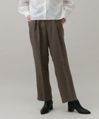 【グローバルワーク/GLOBAL WORK】のMATINEE LINE/ウールライクストレートパンツ/152740 人気、トレンドファッション・服の通販 founy(ファニー) ファッション Fashion レディースファッション WOMEN パンツ Pants サロペ Salope ジャケット Jacket ストレート Straight セットアップ Set Up センター Center ビスチェ Bustier ワイド Wide 楽ちん Easy thumbnail ブラウンヘリンボン50|ID: prp329100004222848 ipo3291000000029268901