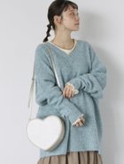 【エヘカソポ/ehka sopo】のメランジVネックニットワンピース 人気、トレンドファッション・服の通販 founy(ファニー) ファッション Fashion レディースファッション WOMEN ワンピース Dress ニットワンピース Knit Dresses おすすめ Recommend メランジ Melange thumbnail サックスブルー|ID: prp329100004224700 ipo3291000000029273767