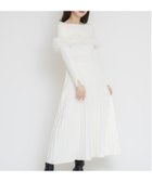 【ノエラ/Noela】のフェザートリムニットワンピ 人気、トレンドファッション・服の通販 founy(ファニー) ファッション Fashion レディースファッション WOMEN ワンピース Dress ニットワンピース Knit Dresses クリスマス X'mas Christmas Xmas フェザー Feather プリーツ Pleats ポケット Pocket thumbnail オフホワイト|ID: prp329100004224748 ipo3291000000029274061