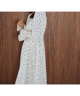 【ミスティ ウーマン/mysty woman】のハートプリントエンパイアワンピース 人気、トレンドファッション・服の通販 founy(ファニー) ファッション Fashion レディースファッション WOMEN ワンピース Dress おすすめ Recommend シェイプ Shape スニーカー Sneakers ダウン Down ドット Dot バランス Balance プリント Print |ID:prp329100004224756