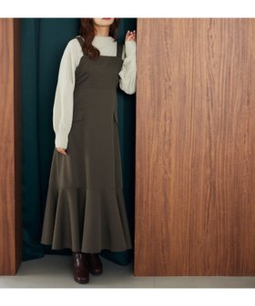 【ミスティ ウーマン/mysty woman】のフラップポケットジャンスカ 人気、トレンドファッション・服の通販 founy(ファニー) ファッション Fashion レディースファッション WOMEN インナー Inner ダウン Down マーメイド Mermaid リブニット Rib Knit |ID:prp329100004224762