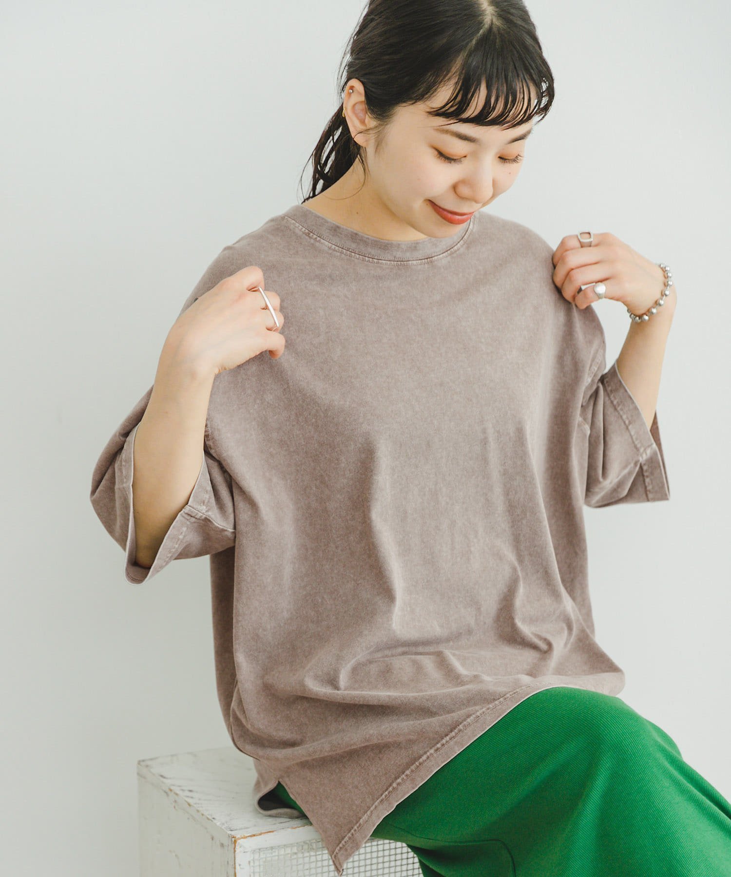 【その他のブランド/Other】のピグメントTシャツ インテリア・キッズ・メンズ・レディースファッション・服の通販 founy(ファニー) 　ファッション　Fashion　レディースファッション　WOMEN　トップス・カットソー　Tops/Tshirt　シャツ/ブラウス　Shirts/Blouses　ロング / Tシャツ　T-Shirts　2024年　2024　2024春夏・S/S　Ss,Spring/Summer,2024　S/S・春夏　Ss・Spring/Summer　タイトスカート　Tight Skirt　ビンテージ　Vintage　ボトム　Bottom　メンズ　Mens　ワイド　Wide　夏　Summer　MOC|ID: prp329100004225146 ipo3291000000029522129