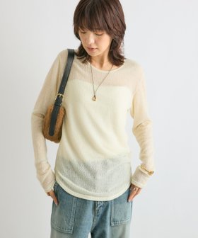 【リヴドロワ/RIVE DROITE】の【MYSELFbyRD(マイセルフバイリヴドロワ)】lacy LongTee 人気、トレンドファッション・服の通販 founy(ファニー) ファッション Fashion レディースファッション WOMEN インナー Inner ウォッシャブル Washable シアー Sheer シンプル Simple ジャケット Jacket なめらか Smooth 長袖 Long Sleeve A/W・秋冬 Aw・Autumn/Winter・Fw・Fall-Winter おすすめ Recommend |ID:prp329100004225161