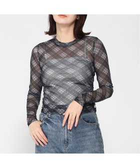 【ゲス/GUESS】のGUESS Originals Mesh Top 人気、トレンドファッション・服の通販 founy(ファニー) ファッション Fashion レディースファッション WOMEN ワンピース Dress ファブリック Fabric フィット Fit |ID:prp329100004225177