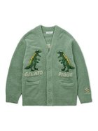 【ジェラートピケ オム/GELATO PIQUE HOMME / MEN】の【HOMME】パウダーダイナソージャガードカーディガン 人気、トレンドファッション・服の通販 founy(ファニー) ファッション Fashion メンズファッション MEN カーディガン Cardigan パウダー Powder フロント Front モチーフ Motif ロング Long thumbnail GRN[024]|ID: prp329100004226356 ipo3291000000029487465