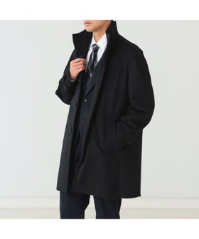 【ビーミングライフストア/B:MING LIFE STORE / MEN】の防風 タスマニアウール スタンドカラーコート 24AW 人気、トレンドファッション・服の通販 founy(ファニー) ファッション Fashion メンズファッション MEN 2024年 2024 2024-2025秋冬・A/W Aw/Autumn/Winter/Fw/Fall/2024-2025 コーティング Coating シンプル Simple スタンド Stand スマート Smart チェック Check ファブリック Fabric フロント Front ポケット Pocket モダン Modern |ID:prp329100004226402